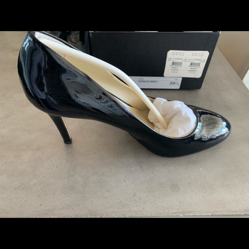 Barney’s New York , Black Patent High Heels